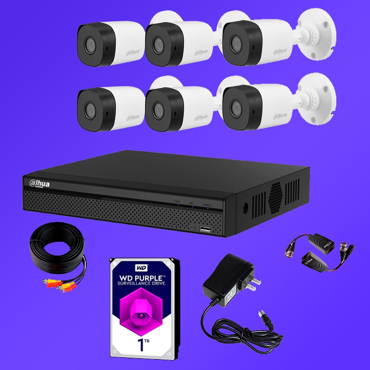 Kit de 6 cámaras de seguridad