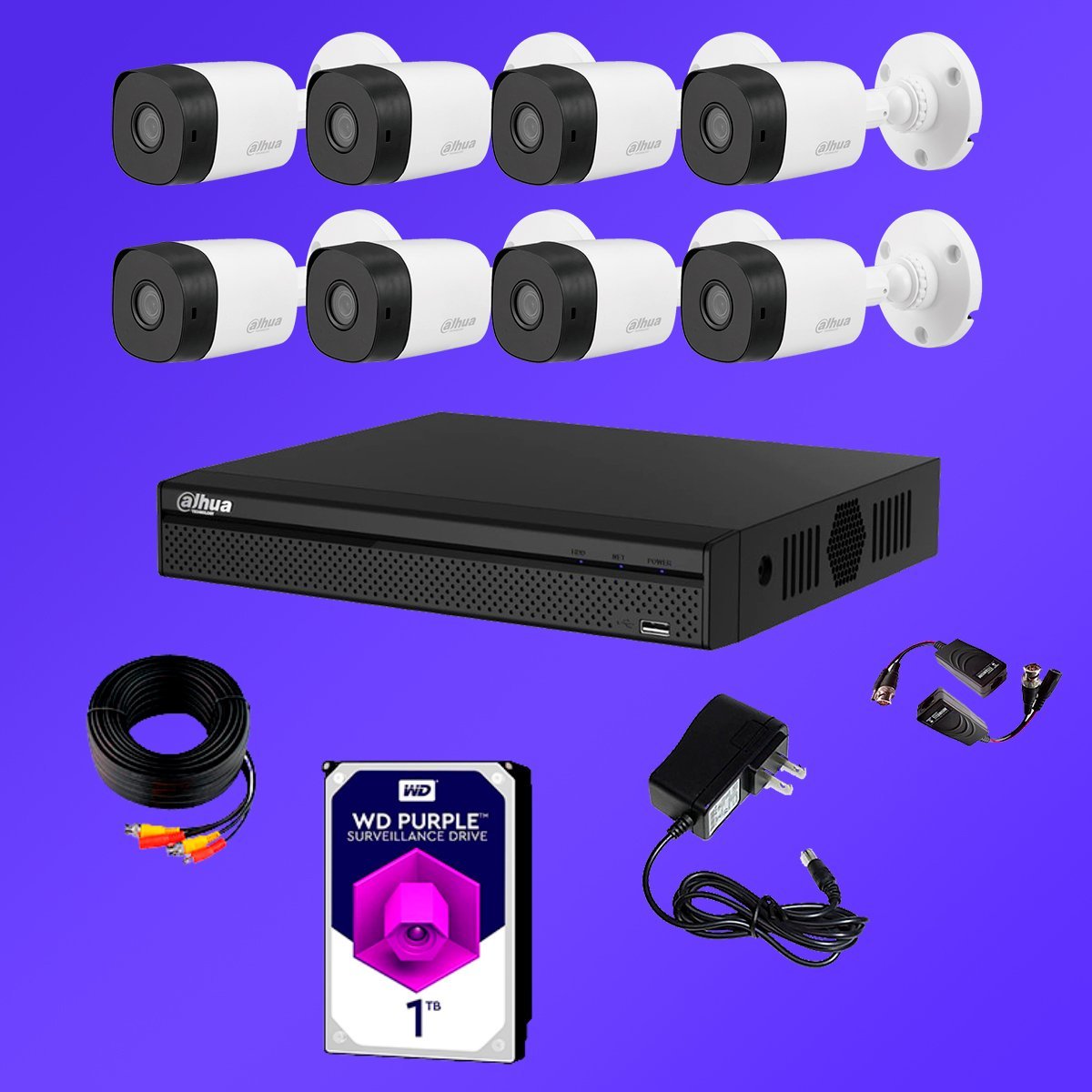 kit de 8 cámaras de seguridad
